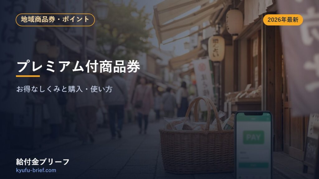 プレミアム付商品券とは？お得なしくみと購入・使い方をやさしく解説